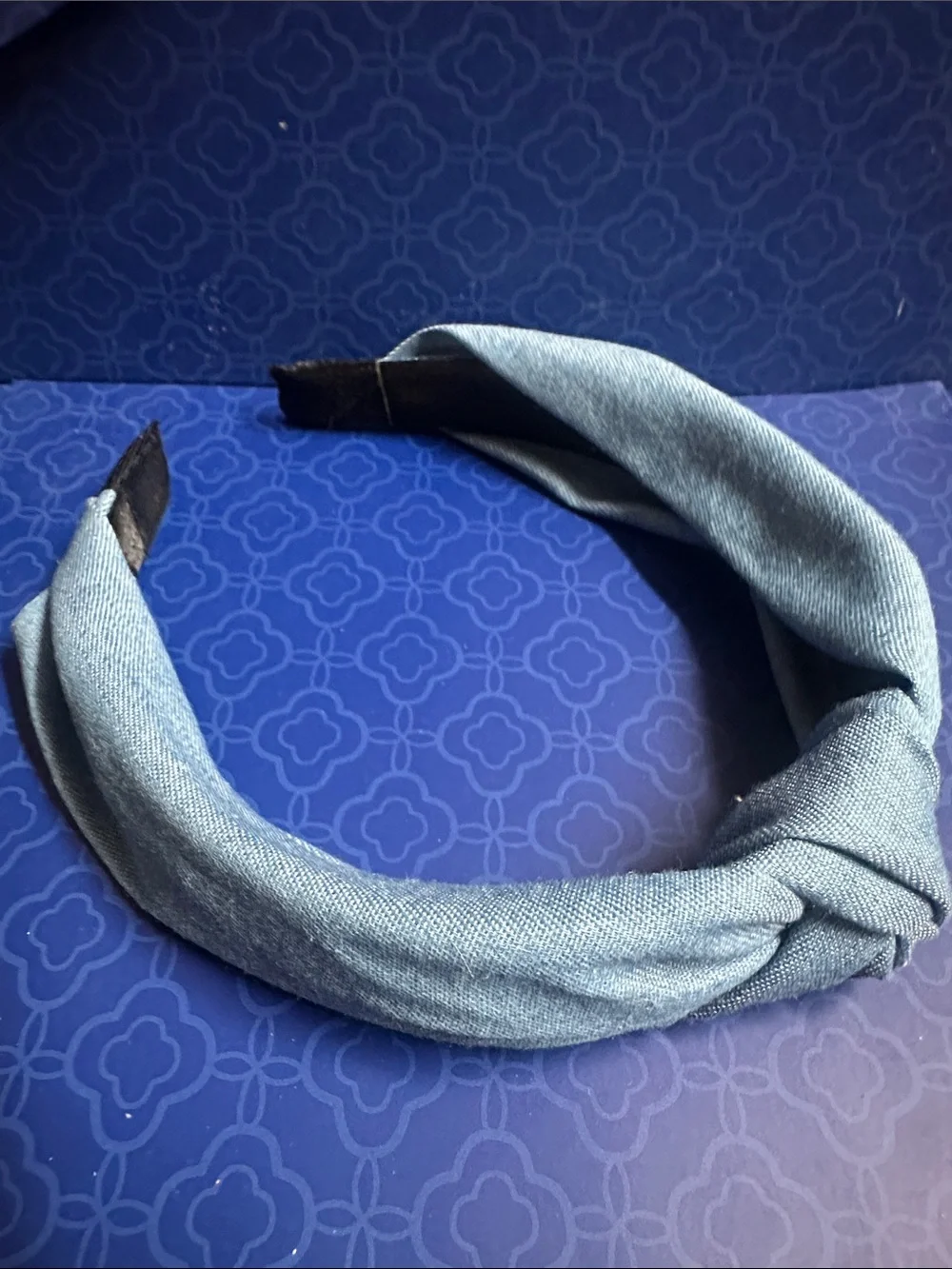 Denim Twisted Fabric Headband